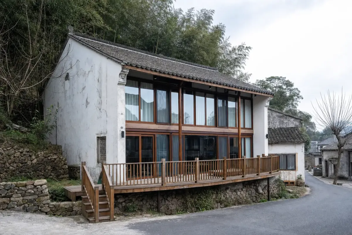 Renovated village house working as a guesthouse at Moganshan